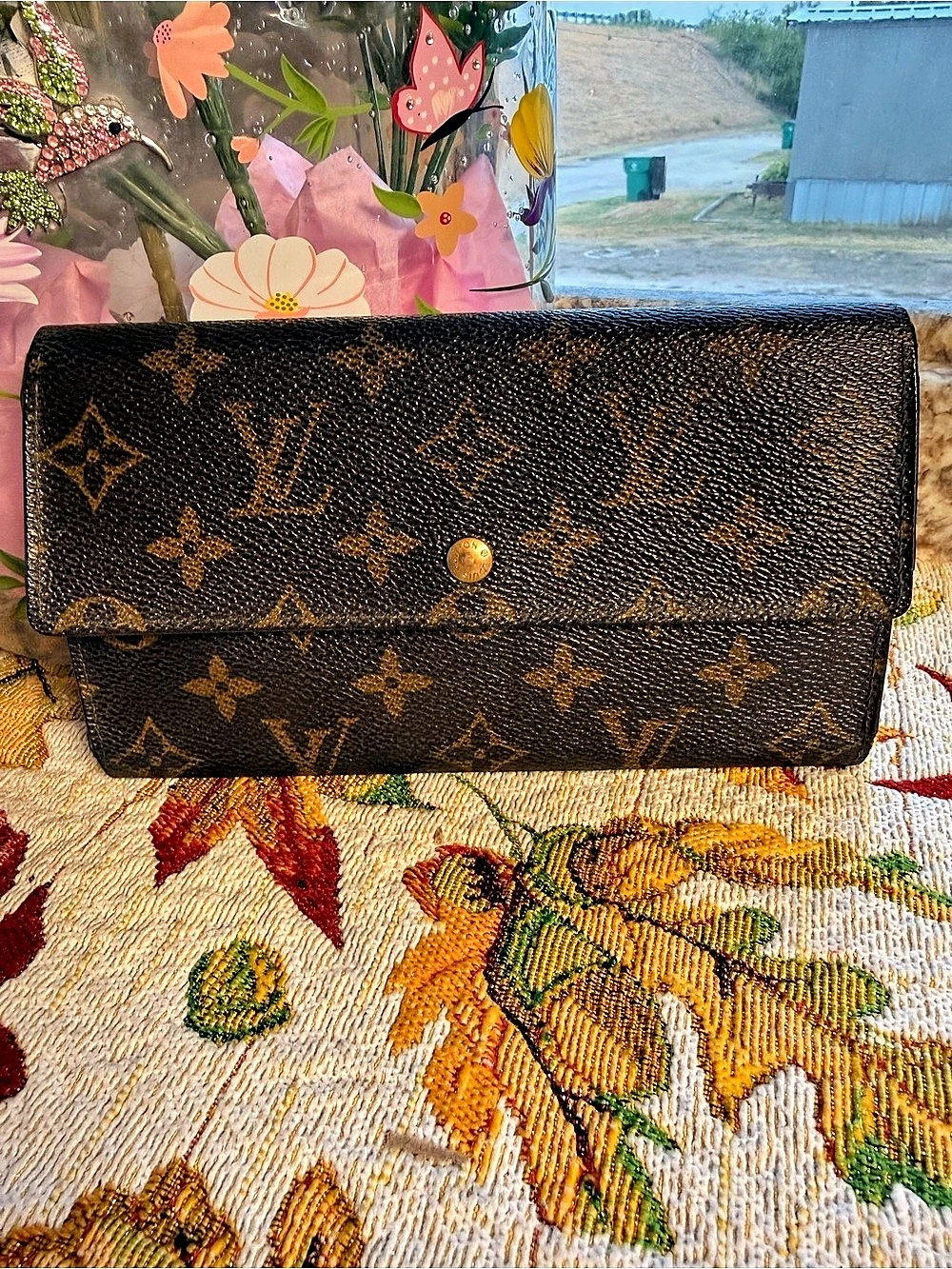Louis Vuitton Sarah Wallet Monogram Bifold Brown